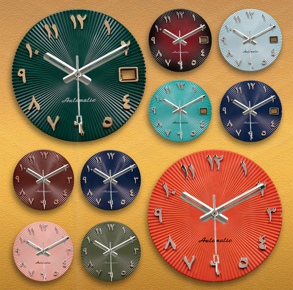 SEI Arabic Letter Numerals Dials S Logo 28.5mm Watches for men NH35/NH36/4R/7S Movements Watch Modification Accessories Repair
SEI Arabic Letter Numerals Dials S Logo 28.5mm Watches for men NH35/NH36/4R/7S Movements Watch Modification Accessories Repair