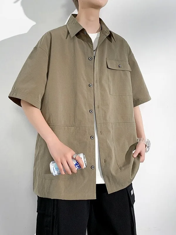 plus Size American Workwear Shirt Men's Short Sleeve Casual Style Breathable Loose Fit Summer Fashion Outerwear Coat
plus Size American Workwear Shirt Men's Short Sleeve Casual Style Breathable Loose Fit Summer Fashion Outerwear Coat