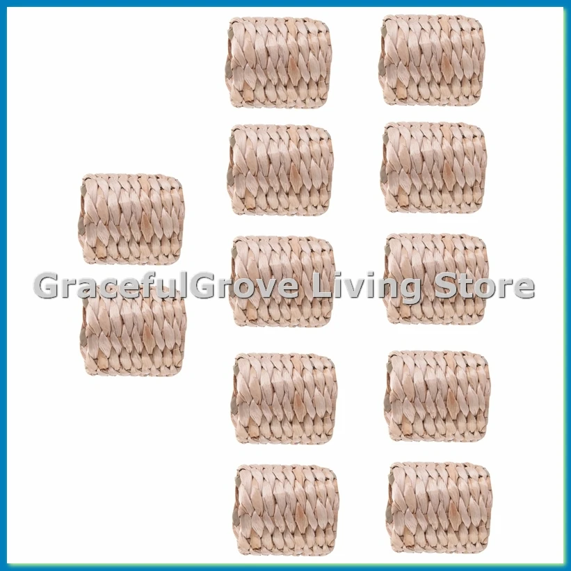 Набор из 12 колец для салфеток из водяного гиацинта – Декоративные кольца для салфеток в деревенском стиле для дня рождения, украшения обеденного стола - A33R
Набор из 12 колец для салфеток из водяного гиацинта – Декоративные кольца для салфеток в деревенском стиле для дня рождения, украшения обеденного стола - A33R