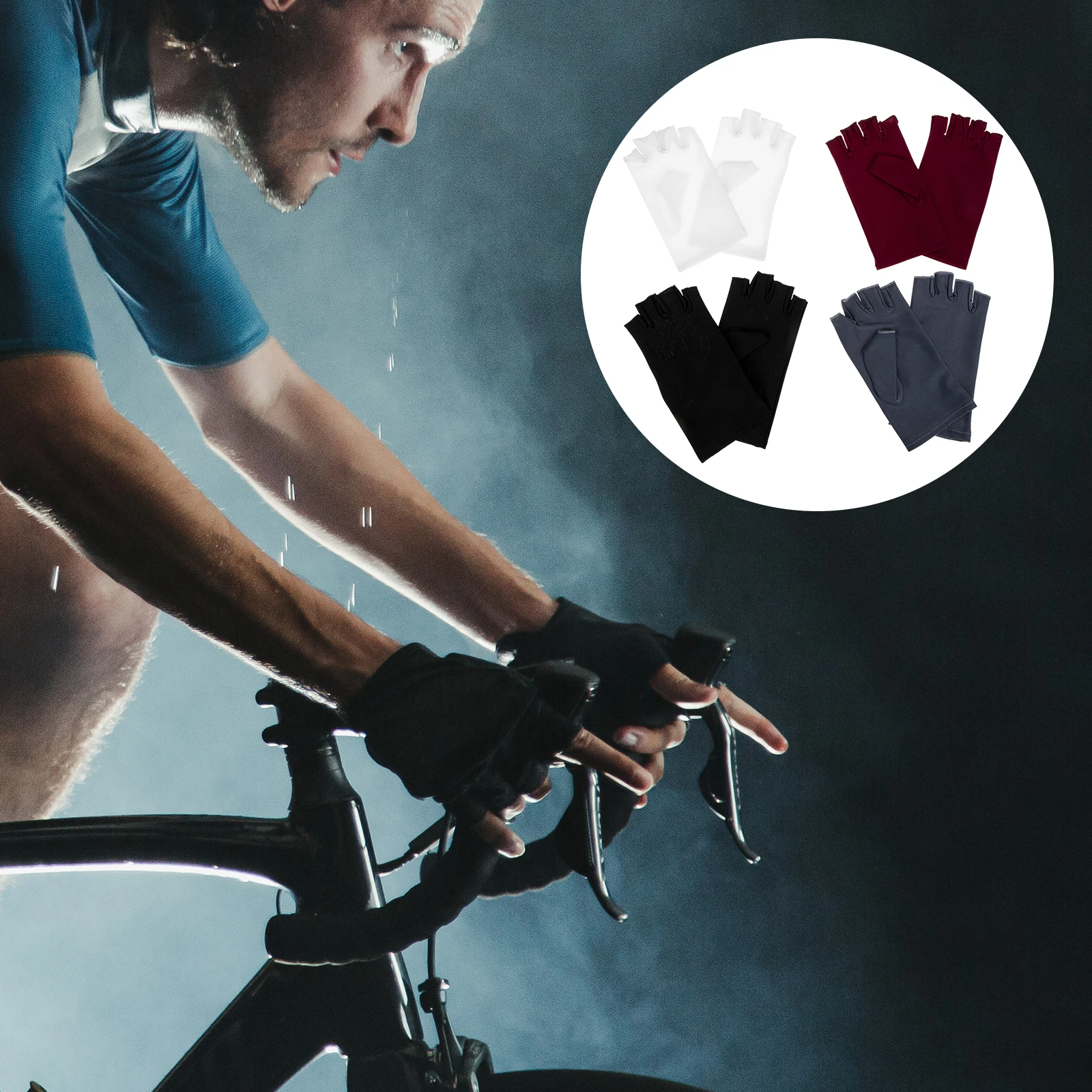 5 Pairs Sunscreen Fingerless Gloves Cycling Driving Jogging Spandex Women Black White Purple Gray Hands Covers Wear Resistant
5 Pairs Sunscreen Fingerless Gloves Cycling Driving Jogging Spandex Women Black White Purple Gray Hands Covers Wear Resistant