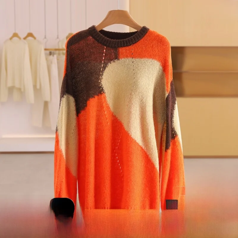 Loose Fit Faionable Floral Knitwear round Ne Sweater Versatile Women's Winter Casual Sle Comfortable Warm Long Sve
Loose Fit Faionable Floral Knitwear round Ne Sweater Versatile Women's Winter Casual Sle Comfortable Warm Long Sve