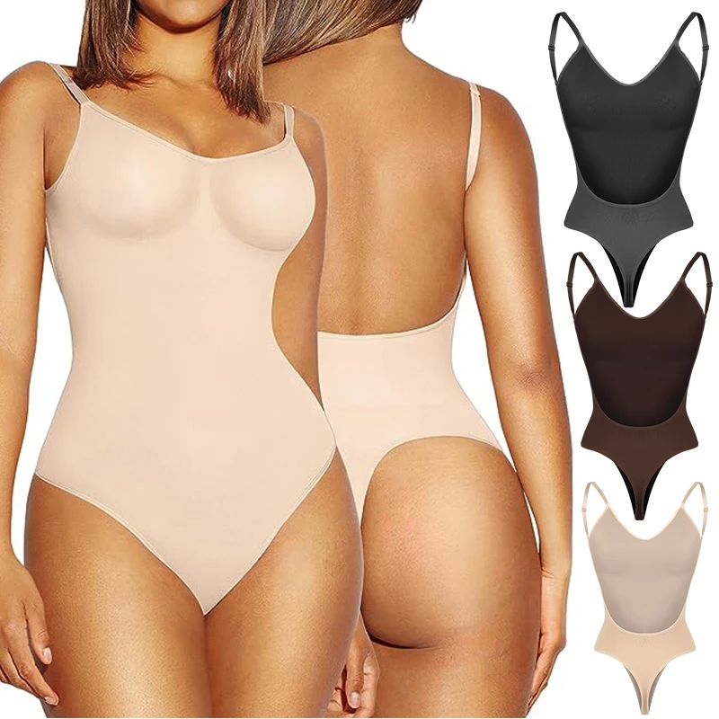 Bodysuit for Women Tummy Control Backless Shapewear Sexy Thong Camisole Body Shaper Butt Lifter Lingerie Tank Top
Bodysuit for Women Tummy Control Backless Shapewear Sexy Thong Camisole Body Shaper Butt Lifter Lingerie Tank Top