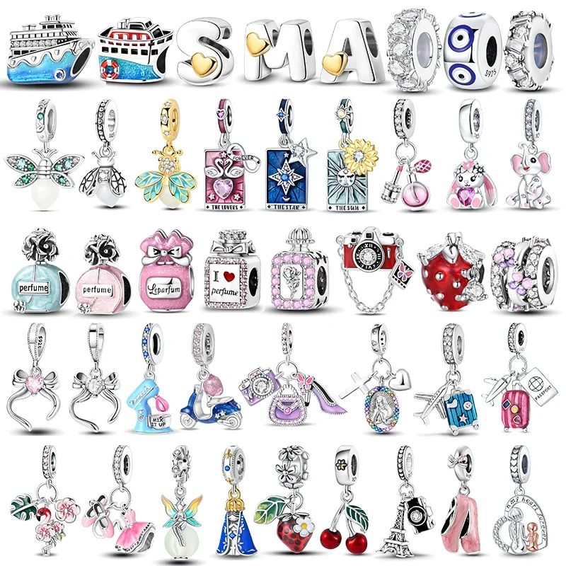 Hot Sale Charms Beads 925 Sterling Silver Pink Perfume Bottle Letter Luminous Firefly Tarot Card Beads Fit DIY Bracelets Jewelry
Hot Sale Charms Beads 925 Sterling Silver Pink Perfume Bottle Letter Luminous Firefly Tarot Card Beads Fit DIY Bracelets Jewelry