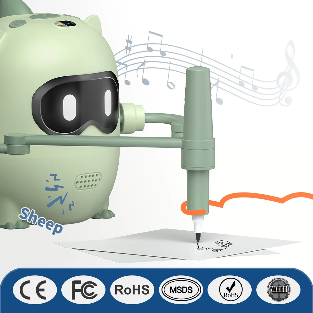 RSH AI Educational Robot Drawing Toy for Kids with 100 Paint Cards Smart Music Interaction
RSH AI Educational Robot Drawing Toy for Kids with 100 Paint Cards Smart Music Interaction