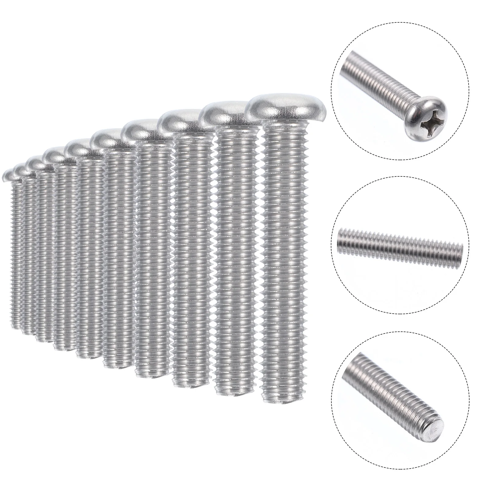 10 Pcs Stainless Steel Screws Socket Metal Mounting Wall Plate Television Pan Head
10 Pcs Stainless Steel Screws Socket Metal Mounting Wall Plate Television Pan Head