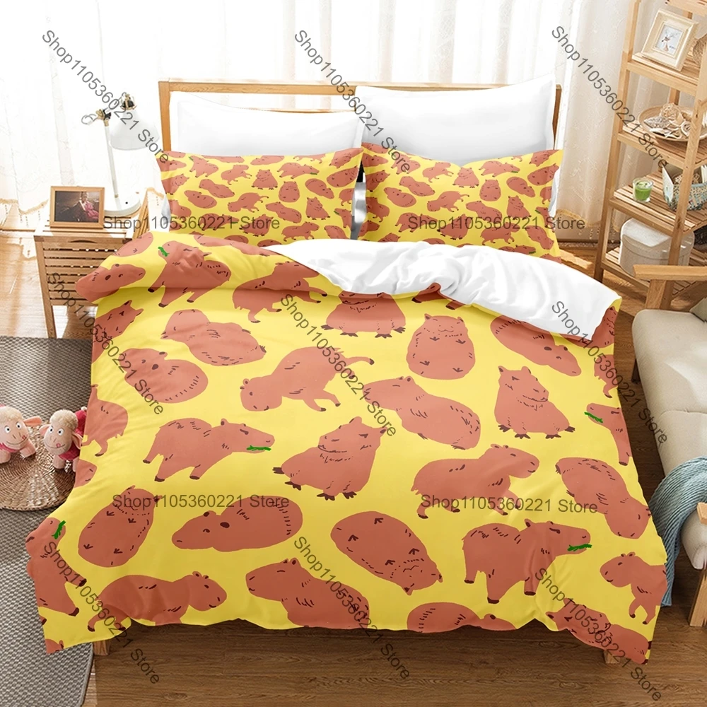 2026 Cartoon Capybara Bedding Set Single Twin Full Queen King Size Bed Set Adult Bedroom Duvetcover Sets Anime Bed Sheet Set
2026 Cartoon Capybara Bedding Set Single Twin Full Queen King Size Bed Set Adult Bedroom Duvetcover Sets Anime Bed Sheet Set