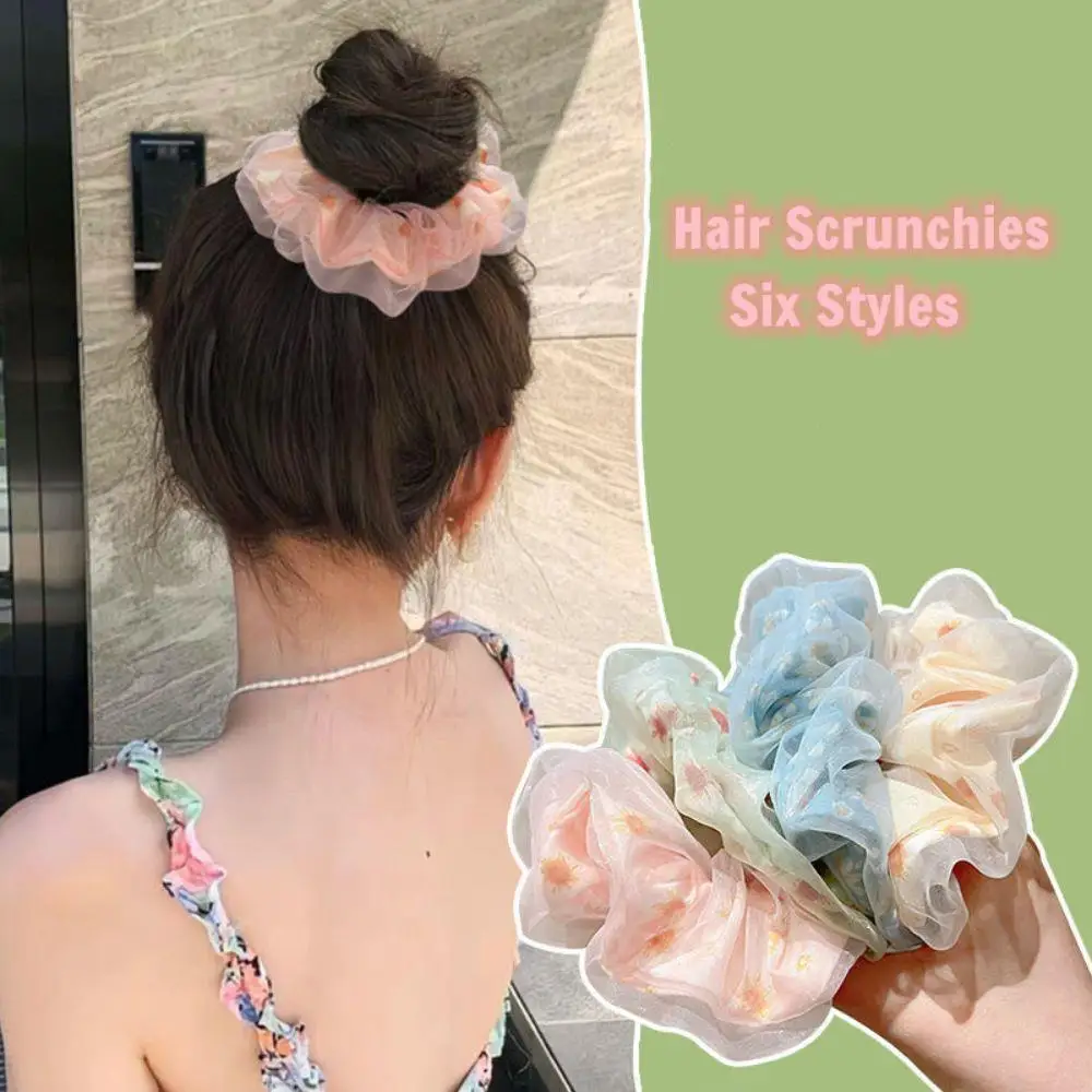 French Sweet Oversized Floral Hair Scrunchies Girls Elegant Double Layer Silk Organza Hair Rope Korea Mesh Ponytail Head Rope
French Sweet Oversized Floral Hair Scrunchies Girls Elegant Double Layer Silk Organza Hair Rope Korea Mesh Ponytail Head Rope