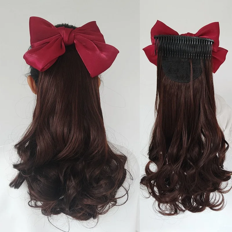 Curly Wavy Ponytail Synthetic Hair Extensions Long Claw Claw Clip On Ponytail Hair Extensions For Women Hairpieces
Curly Wavy Ponytail Synthetic Hair Extensions Long Claw Claw Clip On Ponytail Hair Extensions For Women Hairpieces