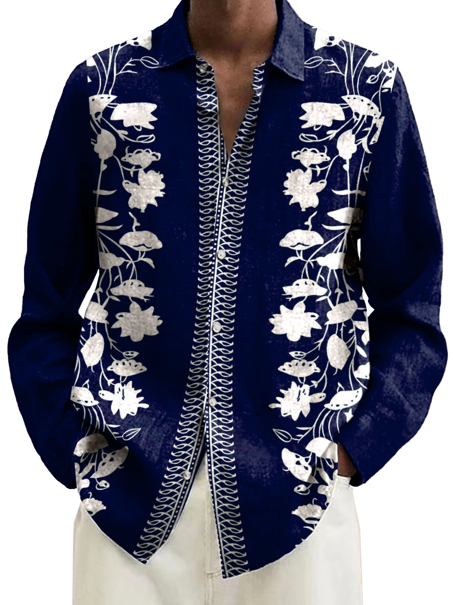 2024 Fashion 3DPrinted Black Floral Pattern Printed Long Sleeve Shirt Fashion Trend Streetwear Shirt Lapel Shirt Casual Menswear
2024 Fashion 3DPrinted Black Floral Pattern Printed Long Sleeve Shirt Fashion Trend Streetwear Shirt Lapel Shirt Casual Menswear