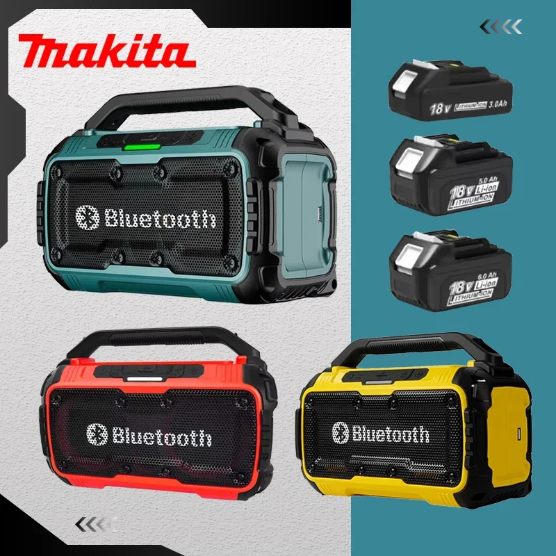 Bluetooth-динамик Makita с портом USB Type-C, водонепроницаемый, стерео, с объемным звучанием, для аккумулятора 18В
Bluetooth-динамик Makita с портом USB Type-C, водонепроницаемый, стерео, с объемным звучанием, для аккумулятора 18В