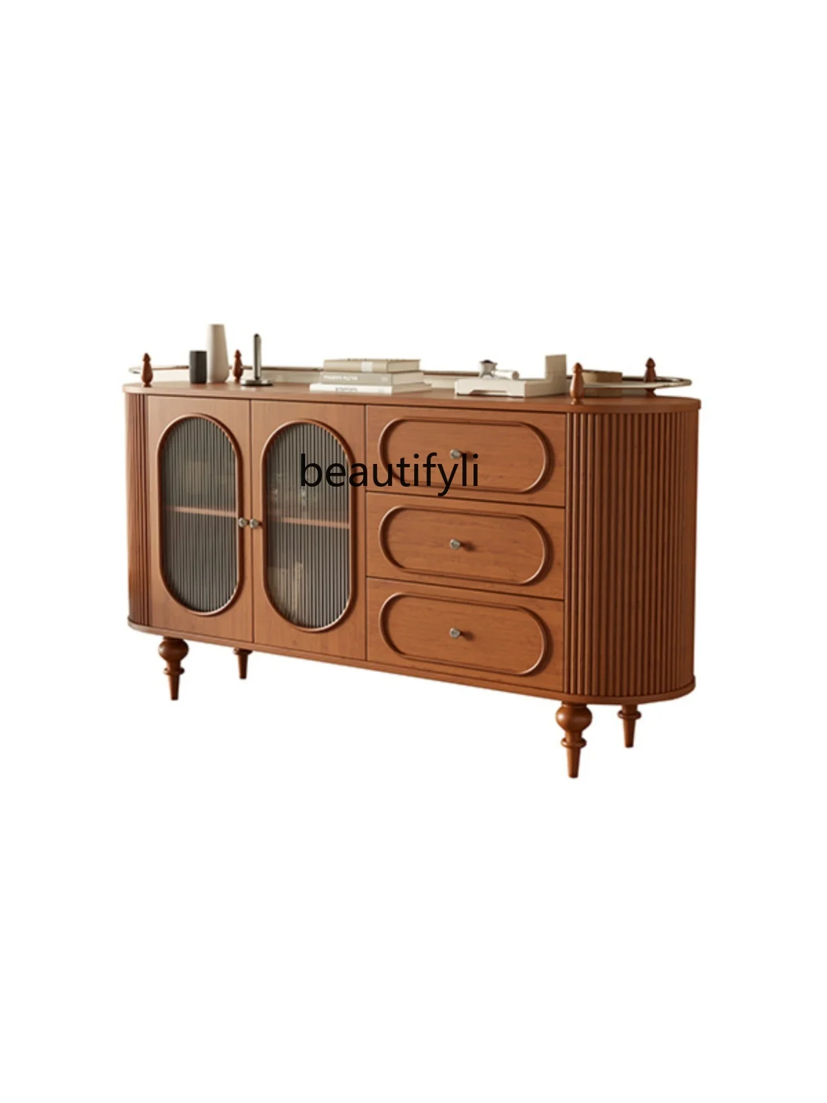 French Sideboard Cabinet Solid Wood Retro French Tea Cabinet Changhong Glass Restaurant Storage Cupboard Cream Color
French Sideboard Cabinet Solid Wood Retro French Tea Cabinet Changhong Glass Restaurant Storage Cupboard Cream Color