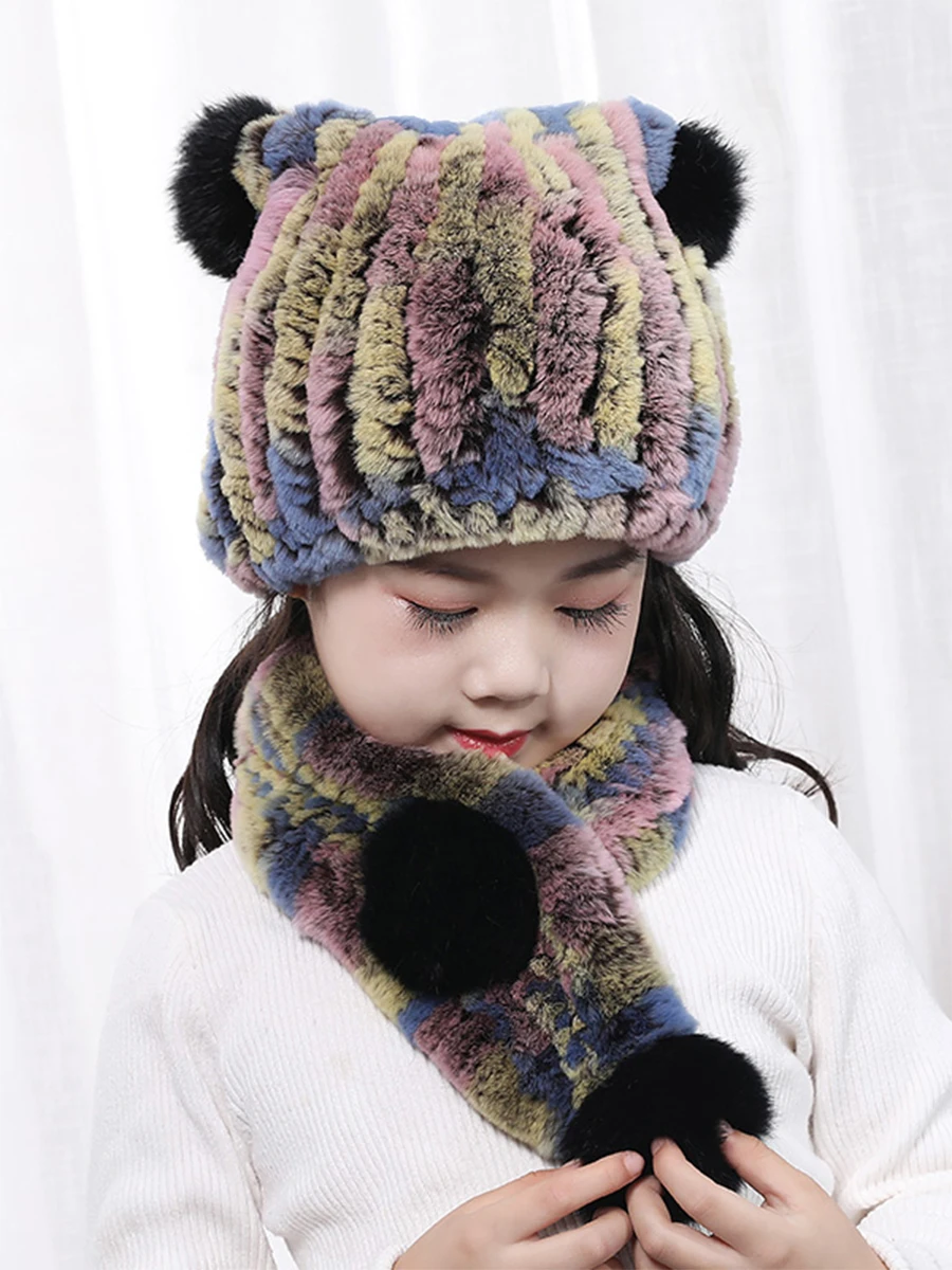 ICYMI Hot Sale Children's Rex Rabbit Fur Hat Scarf Set Hand Knit Beanies with Fox Pompoms Winter Hat & Scarf for Kids
ICYMI Hot Sale Children's Rex Rabbit Fur Hat Scarf Set Hand Knit Beanies with Fox Pompoms Winter Hat & Scarf for Kids