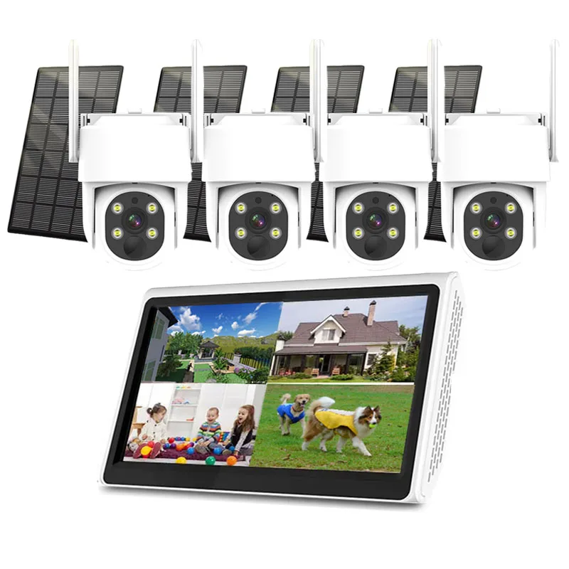 Wireless WiFi Home Security Camera System Wireless WiFi CCTV NVR Kit Solar Camera Surveillance Systems
Wireless WiFi Home Security Camera System Wireless WiFi CCTV NVR Kit Solar Camera Surveillance Systems