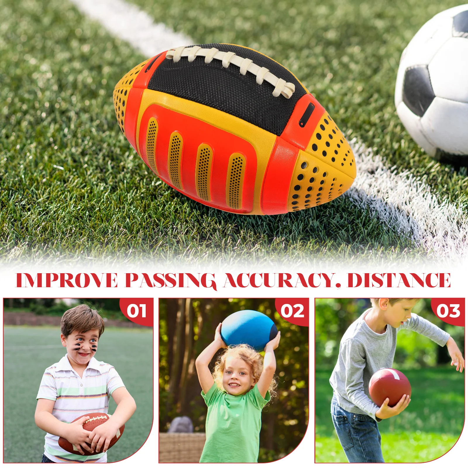 1pc Yellow PU Kids Rugby Toy Elastic Outdoor School Sports Team Game Improve Coordination Hand Eye Children Funny Training
1pc Yellow PU Kids Rugby Toy Elastic Outdoor School Sports Team Game Improve Coordination Hand Eye Children Funny Training