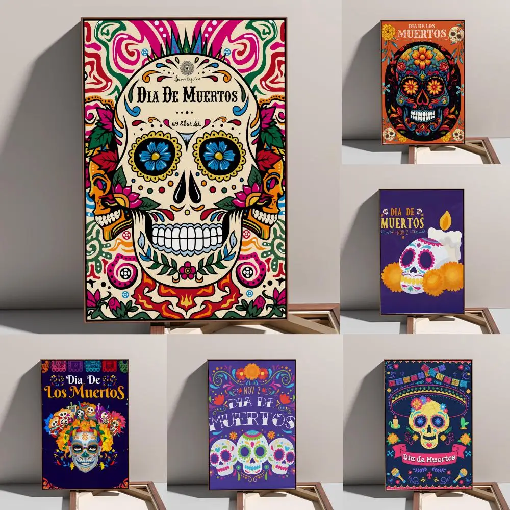 Poster Prints Oil Painting Mural Living Room Home Decoration Party Evening Cover Dia De Los Muertos festival
Poster Prints Oil Painting Mural Living Room Home Decoration Party Evening Cover Dia De Los Muertos festival
