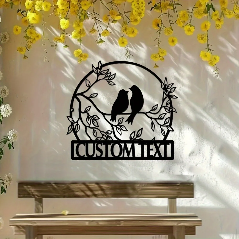 Exclusive Handmade Custom Metal Garden Sign Bird on Branch Retro - Inspired Wall - Mounted Ideal Gift Outdoor Garden Decor 
Exclusive Handmade Custom Metal Garden Sign Bird on Branch Retro - Inspired Wall - Mounted Ideal Gift Outdoor Garden Decor