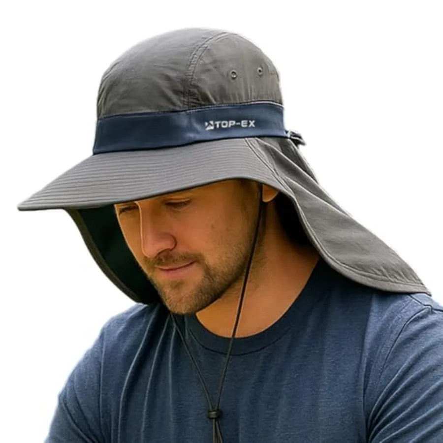 Cooling Sun Hat with Neck Flap UPF 50+ Wide Brim Breathable Hat for Hiking, Fishing and Big Heads
Cooling Sun Hat with Neck Flap UPF 50+ Wide Brim Breathable Hat for Hiking, Fishing and Big Heads