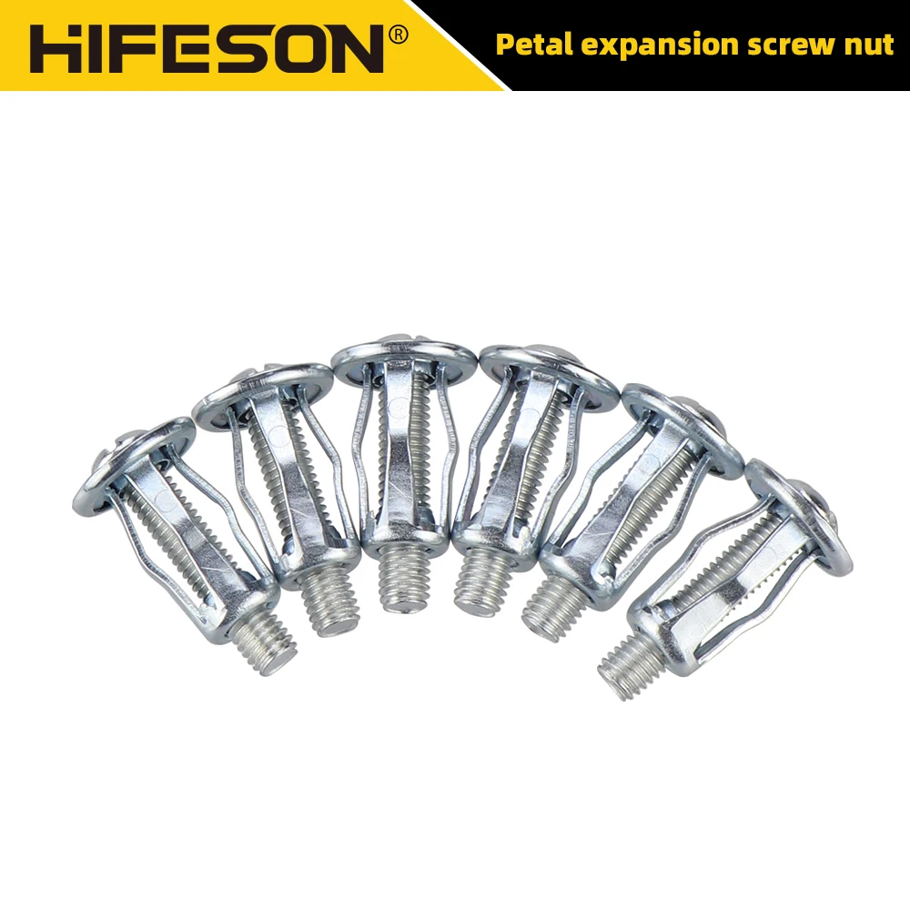HIFESON 20pcs M4 M5 M6 M8 Petal Rivets Nut Car License Screw Jack Nuts Set for Hollow Wall Iron Skin Petal Nut Expansion Lantern
HIFESON 20pcs M4 M5 M6 M8 Petal Rivets Nut Car License Screw Jack Nuts Set for Hollow Wall Iron Skin Petal Nut Expansion Lantern