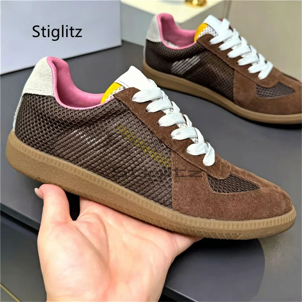 Mesh Patchwork Sports Casual Shoes for Men Women Summer Breathable Round Toe Lace-Up Training Shoes Couple Sneakers Shoes
Mesh Patchwork Sports Casual Shoes for Men Women Summer Breathable Round Toe Lace-Up Training Shoes Couple Sneakers Shoes