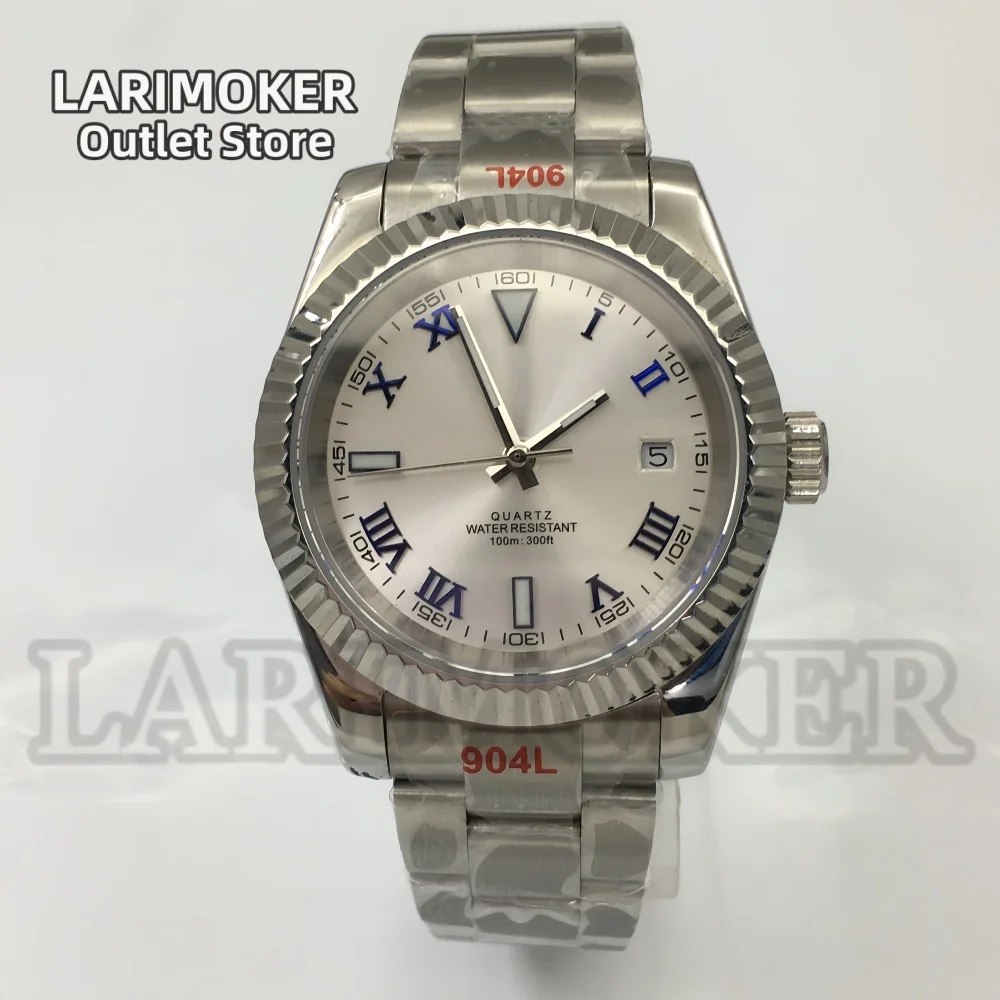 LARIMOKER 36 мм/39 мм сапфировое стекло римский циферблат 10ATM водонепроницаемые Ronda 515-24h кварцевые часы наручные часы дата стальной браслет
LARIMOKER 36 мм/39 мм сапфировое стекло римский циферблат 10ATM водонепроницаемые Ronda 515-24h кварцевые часы наручные часы дата стальной браслет