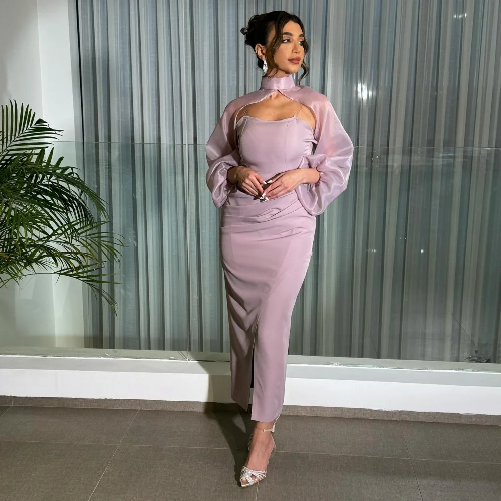 Intricate Jersey Pleat Sheath High Collar Midi Dresses Evening Dresses Classic Exquisite Modern Style Pastrol Chinese Style
Intricate Jersey Pleat Sheath High Collar Midi Dresses Evening Dresses Classic Exquisite Modern Style Pastrol Chinese Style