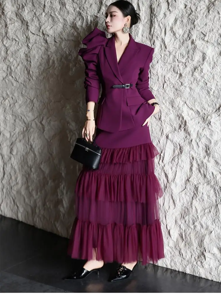 Bla Profional Women's Suit Set Autumn 2026 Design Sensation Jaet And Skirt Ensemble Long Sve Long...
Bla Profional Women's Suit Set Autumn 2026 Design Sensation Jaet And Skirt Ensemble Long Sve Long...