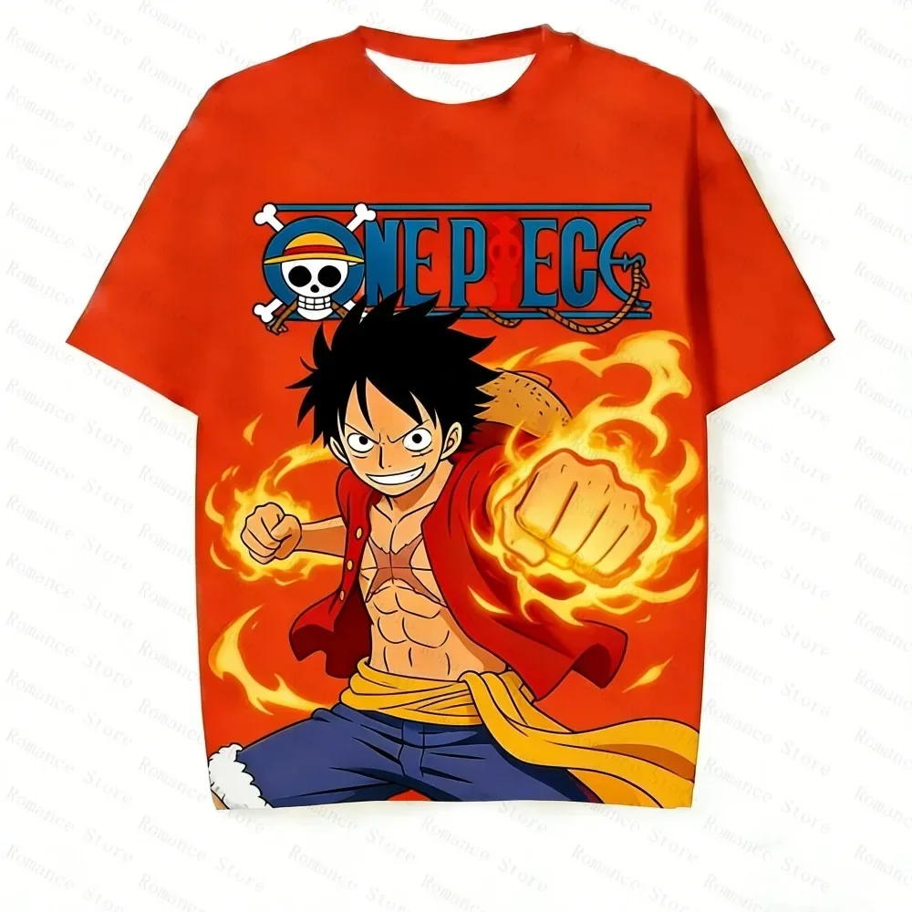 New One Piece Luffy Pattern Printed T-shirt Anime Skull Character Short Sleeve Tops Summer Breathable Men Women Kids Tshirt
New One Piece Luffy Pattern Printed T-shirt Anime Skull Character Short Sleeve Tops Summer Breathable Men Women Kids Tshirt