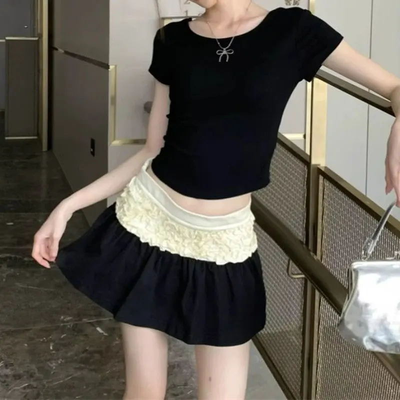 Hotsweet Chic Folds Patchwork Mini Skirts Summer Contrasting Colors Female Clothing French Style High Waist A-Line Short Skirts
Hotsweet Chic Folds Patchwork Mini Skirts Summer Contrasting Colors Female Clothing French Style High Waist A-Line Short Skirts