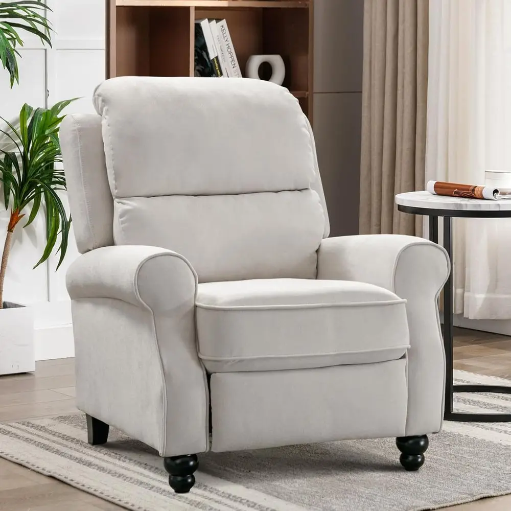 Push Back Recliner Chair, abric Armchair Overstued Pushback Recliner, Heavy Duty Single Soa Chair with Padded Seat Solid Wood Le
Push Back Recliner Chair, abric Armchair Overstued Pushback Recliner, Heavy Duty Single Soa Chair with Padded Seat Solid Wood Le