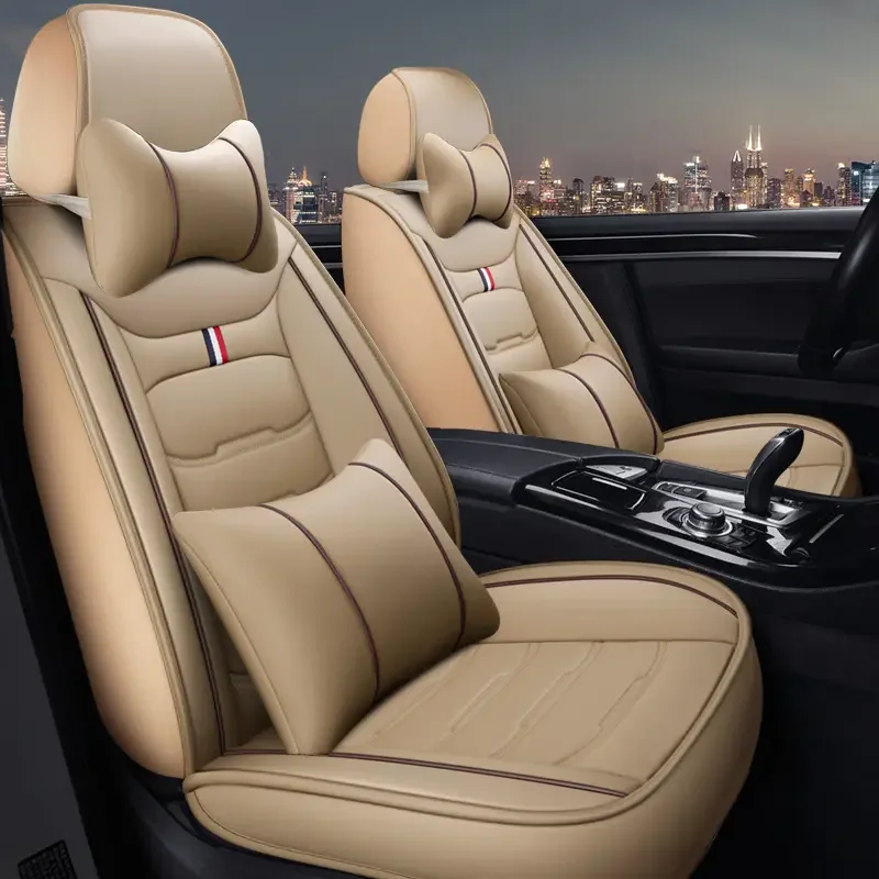 High Quality Full Set of Universal Leather Car Seat Cover with Car Seat Covers with Headrest Waist Pillow
High Quality Full Set of Universal Leather Car Seat Cover with Car Seat Covers with Headrest Waist Pillow