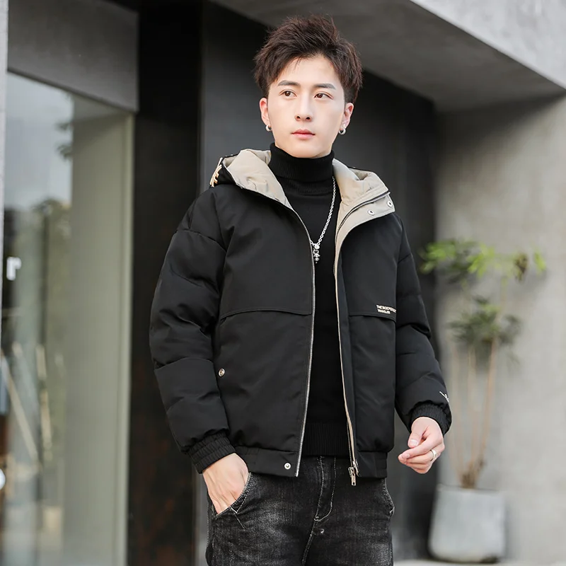 Trendy Thiened Winter Cotton Jaet for Men Youthful Versatile Warmth Polyester Fiber Hooded Long Sve Zipper Closure Coat
Trendy Thiened Winter Cotton Jaet for Men Youthful Versatile Warmth Polyester Fiber Hooded Long Sve Zipper Closure Coat