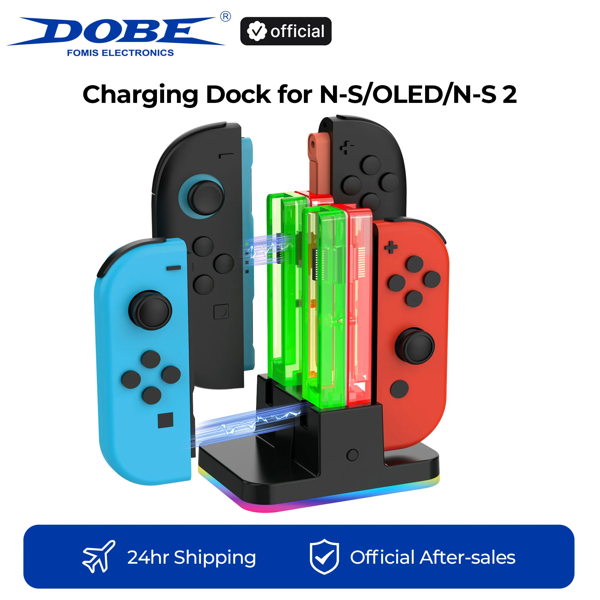 DOBE 4-in-1 Charging Dock for Switch/OLED/Switch 2 Controller | 8-Slot Desktop Charger, RGB Vibe, Support Joypad, Next-Gen Ready
DOBE 4-in-1 Charging Dock for Switch/OLED/Switch 2 Controller | 8-Slot Desktop Charger, RGB Vibe, Support Joypad, Next-Gen Ready