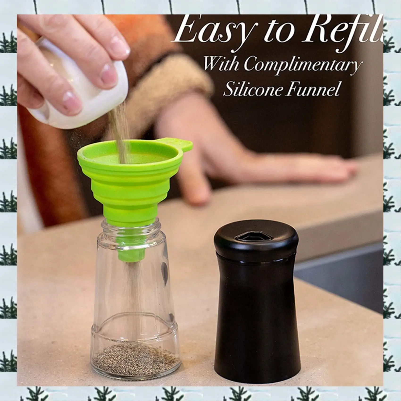 ABLG Pepper Shakers With Adjustable Pour Holes Elegant Stainless Steel Salt And Pepper Dispenser Perfect For Sea Salts 8Pcs
ABLG Pepper Shakers With Adjustable Pour Holes Elegant Stainless Steel Salt And Pepper Dispenser Perfect For Sea Salts 8Pcs