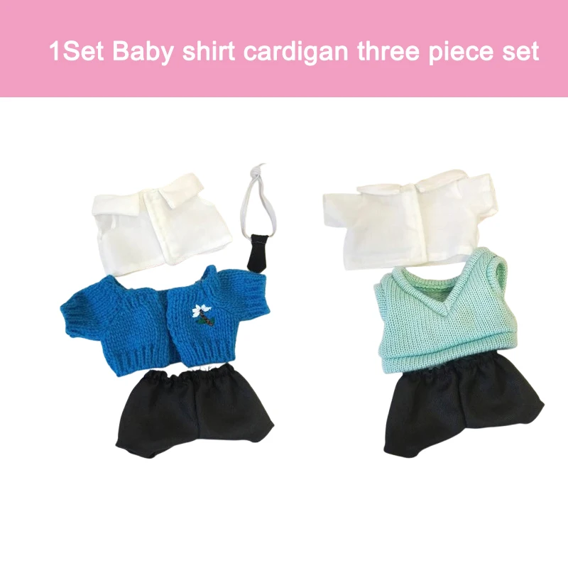 Doll Clothes for 20cm Idol Dolls Accessories Plush Doll's Clothing Sweater Stuffed Toy Dolls Outfit for Korea Dolls
Doll Clothes for 20cm Idol Dolls Accessories Plush Doll's Clothing Sweater Stuffed Toy Dolls Outfit for Korea Dolls