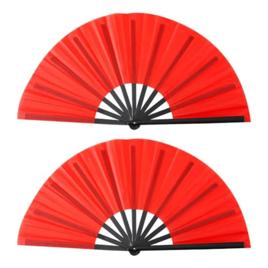 2 Pcs 10 Inches Large Folding Fans Plastic Performance Fans Foldable Hand Fans Chinese Kung Fu Fans Handheld Craft Fans Red
2 Pcs 10 Inches Large Folding Fans Plastic Performance Fans Foldable Hand Fans Chinese Kung Fu Fans Handheld Craft Fans Red