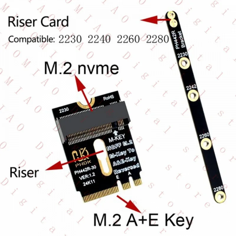 Адаптер Wi-Fi M.2 для подключения Wi-Fi M.2 к NVME SSD, карта-адаптер PCIe 4.0 M-Key на M2 NGFF
Адаптер Wi-Fi M.2 для подключения Wi-Fi M.2 к NVME SSD, карта-адаптер PCIe 4.0 M-Key на M2 NGFF