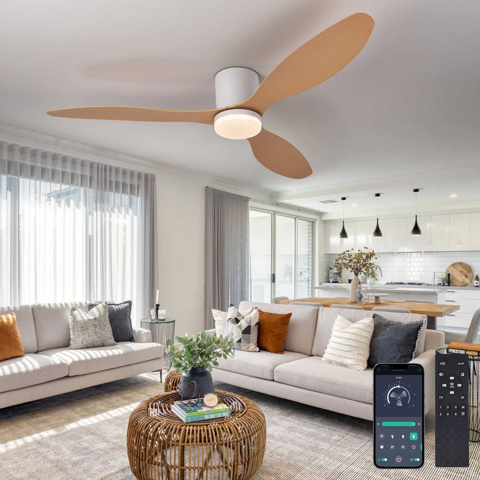 Modern White BLDC 52 inch Ceiling Fan With Led Light Ceiling Light Fan Ceiling Fans With Lights Remote Control
Modern White BLDC 52 inch Ceiling Fan With Led Light Ceiling Light Fan Ceiling Fans With Lights Remote Control