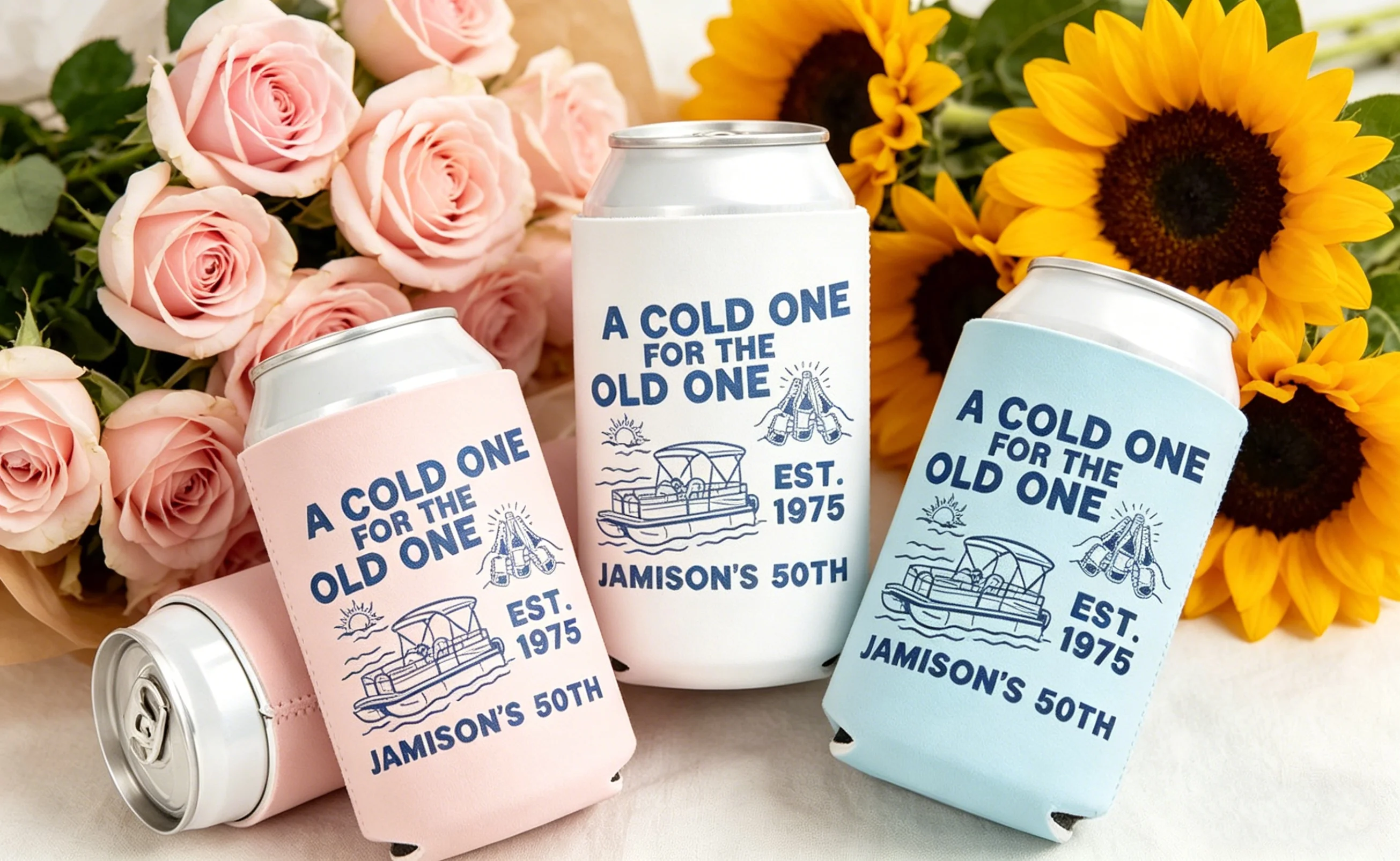 Personalized Pontoon Boat Birthday Can Koozies - Custom 21st 30th 40th 50th 60th 70th Party Supplies, Drink Can Sleeves for Men
Personalized Pontoon Boat Birthday Can Koozies - Custom 21st 30th 40th 50th 60th 70th Party Supplies, Drink Can Sleeves for Men