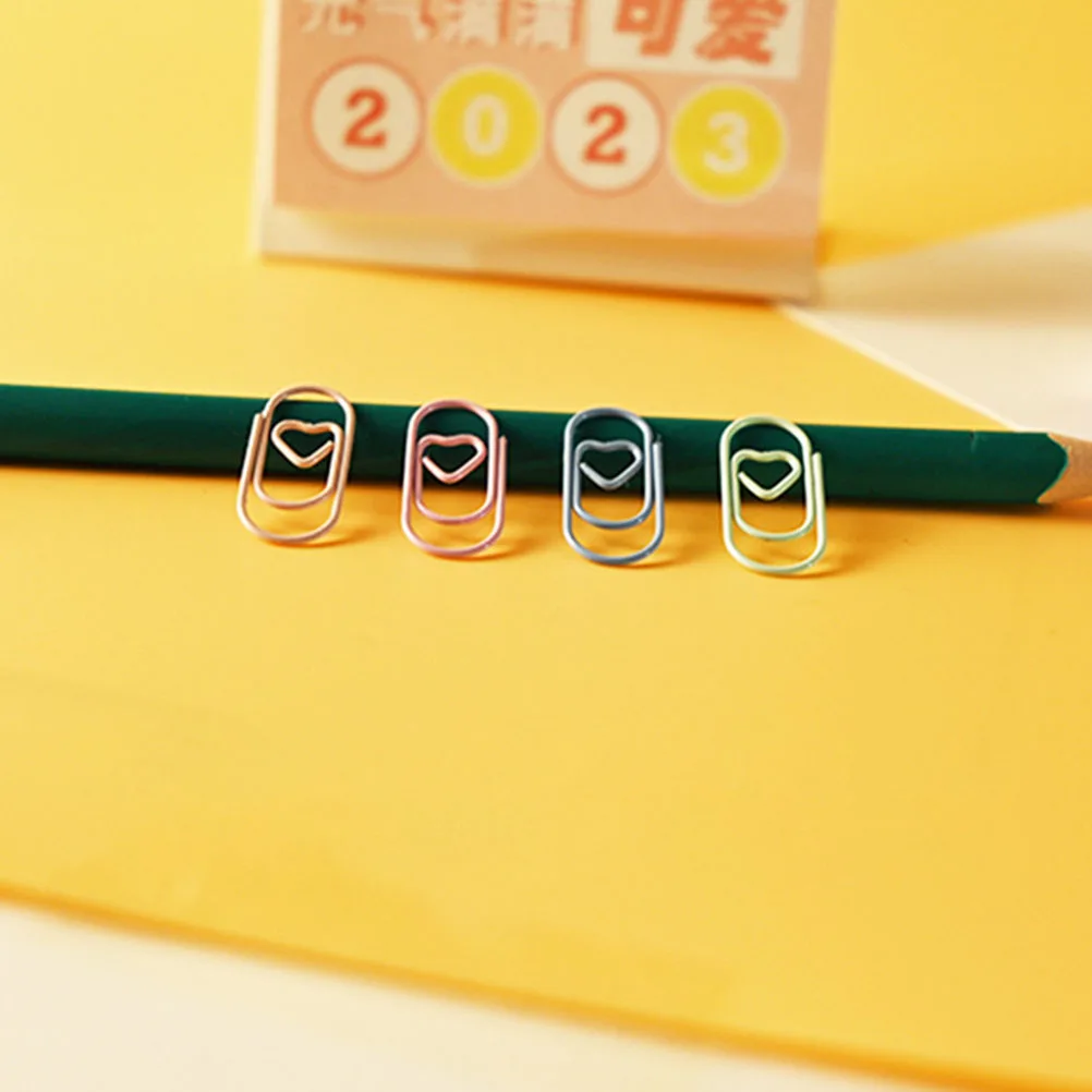 200pcs Heart Shaped Paper Clips Small Document Office Craft Metal Flowers DIY Decorative Clips Mini Pins Ornaments
200pcs Heart Shaped Paper Clips Small Document Office Craft Metal Flowers DIY Decorative Clips Mini Pins Ornaments