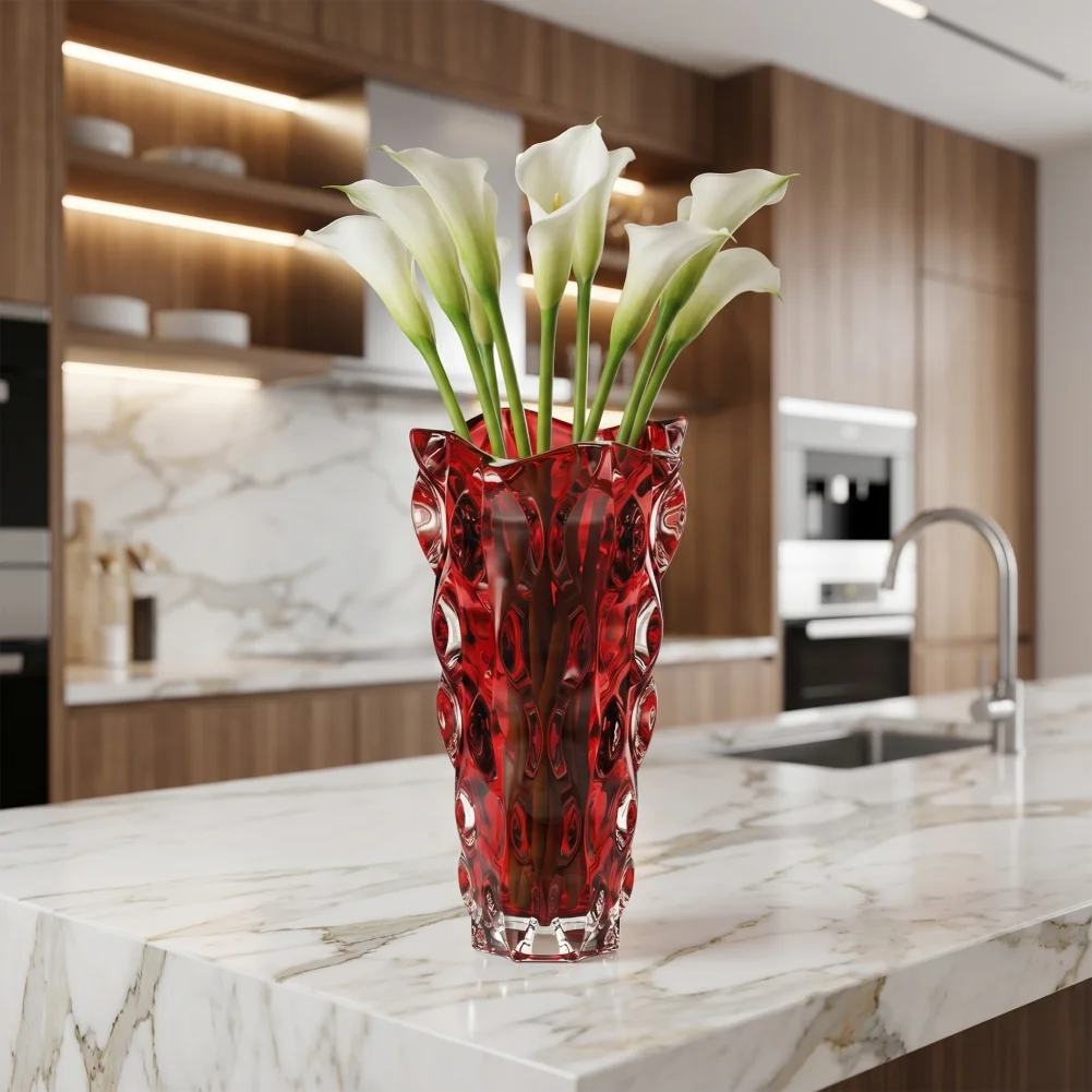 Glass Vase Colorful Glass Flower Vases for Home Decor Thickened Modern Centerpiece Vase Decorative Floral Arrangement Gift
Glass Vase Colorful Glass Flower Vases for Home Decor Thickened Modern Centerpiece Vase Decorative Floral Arrangement Gift