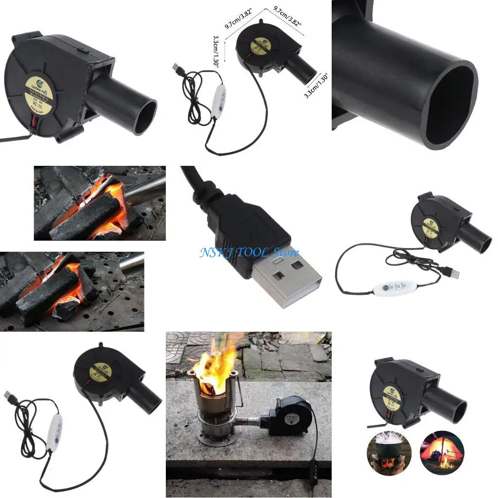 L8RC 5V Portable BBQ Fan Air Blower 3800R Dual Ball Bearing Outdoor Cooking Blower
L8RC 5V Portable BBQ Fan Air Blower 3800R Dual Ball Bearing Outdoor Cooking Blower