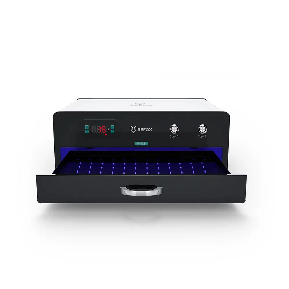 Refox RM26 Big Power Edge UV Lamp Curing Box No Wave Bubble Back Solution For Samsung S23 S22 Ultra LCD Glass OCA Repair Tools
Refox RM26 Big Power Edge UV Lamp Curing Box No Wave Bubble Back Solution For Samsung S23 S22 Ultra LCD Glass OCA Repair Tools