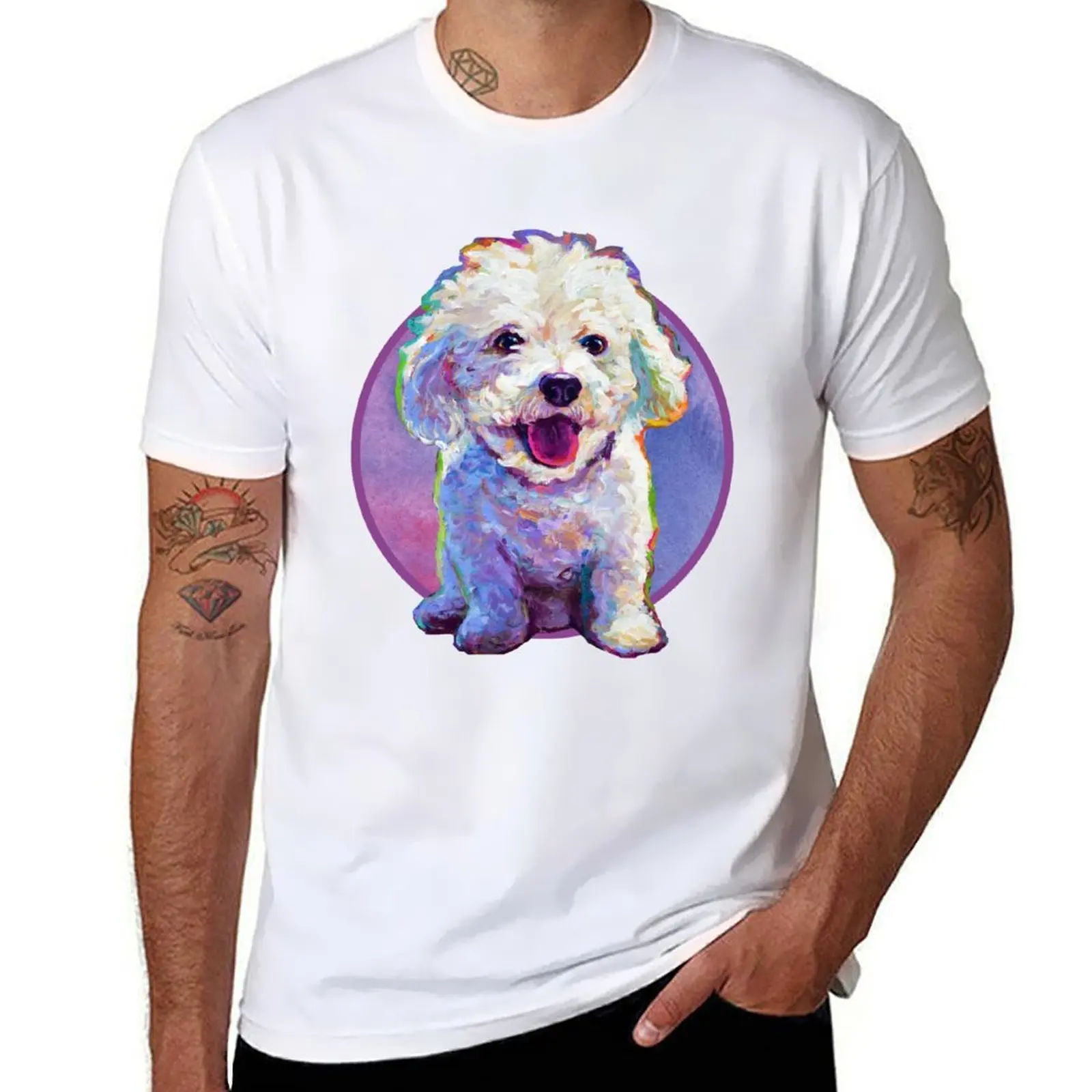 Cute Bichon Frise Pattern on Pink by Robert Phelps T-Shirt t shirt man designer t shirts for man cotton soft T-Shirt
Cute Bichon Frise Pattern on Pink by Robert Phelps T-Shirt t shirt man designer t shirts for man cotton soft T-Shirt