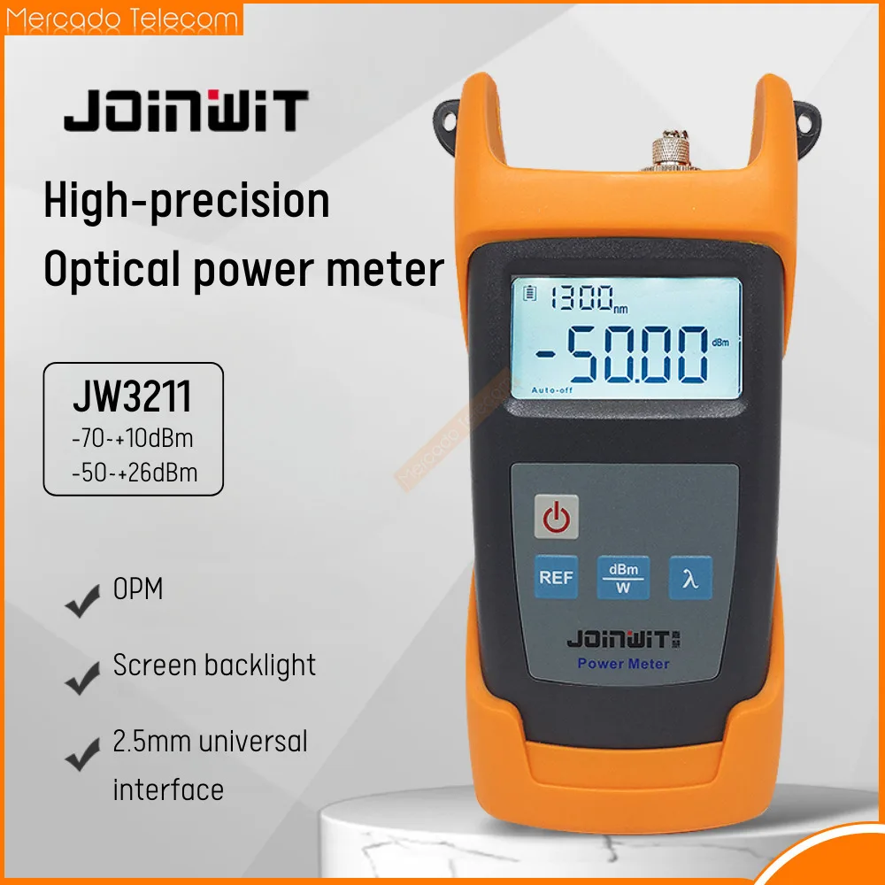 Joinwit JW3211 High Precision Fiber Optical Power Meter -70 ~ 10dBm Or -50 ~ 26dBm
Joinwit JW3211 High Precision Fiber Optical Power Meter -70 ~ 10dBm Or -50 ~ 26dBm