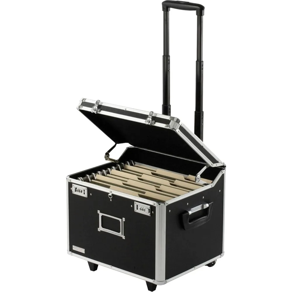 Portable File Storage Box with Handle - 14.5" x 17.5" x 15.5" Letter/Legal Size Mobile Lock Box - Double Combination Lock Box
Portable File Storage Box with Handle - 14.5" x 17.5" x 15.5" Letter/Legal Size Mobile Lock Box - Double Combination Lock Box