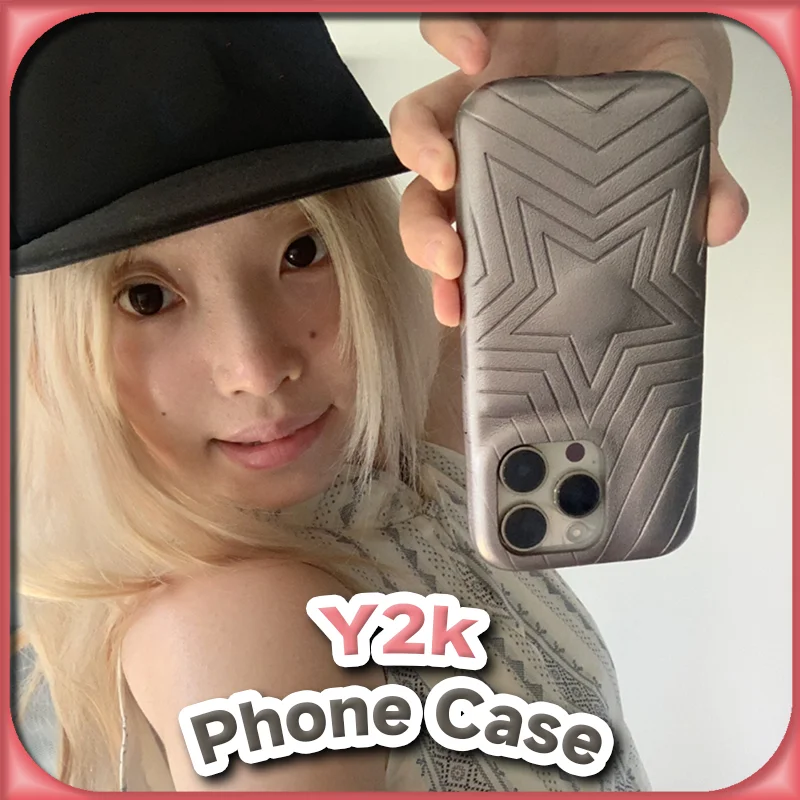 Чехол для телефона Kawaii Star из искусственной кожи в стиле ретро Y2K с защитой от падения для IPhone 16, 15, 14, 13 Pro Max, милый противоударный защитный чехол в стиле аниме
Чехол для телефона Kawaii Star из искусственной кожи в стиле ретро Y2K с защитой от падения для IPhone 16, 15, 14, 13 Pro Max, милый противоударный защитный чехол в стиле аниме