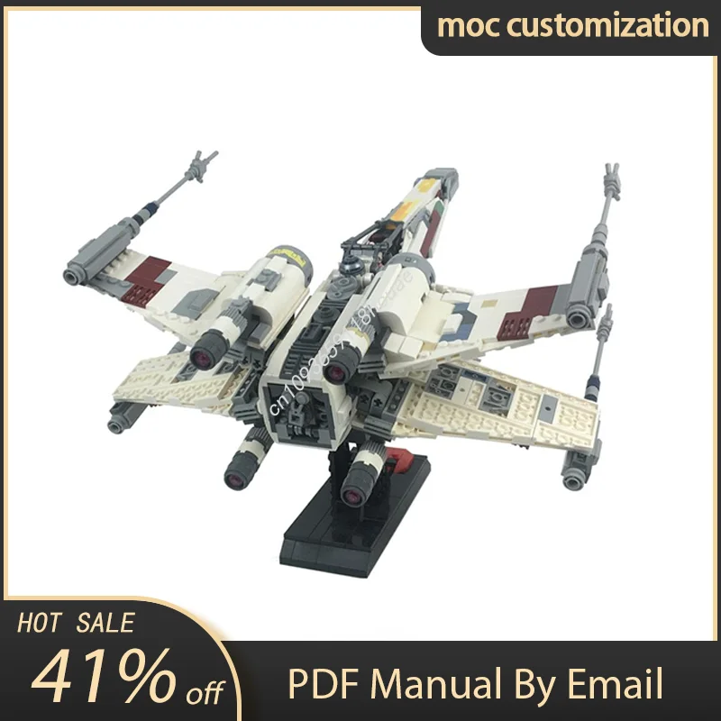 1009pcs Moc Star Battle T-65 X Wing Starfighter (Red 5) 2023 Edition Model Building Blocks Bricks Creative Assembly Toys Gifts
1009pcs Moc Star Battle T-65 X Wing Starfighter (Red 5) 2023 Edition Model Building Blocks Bricks Creative Assembly Toys Gifts