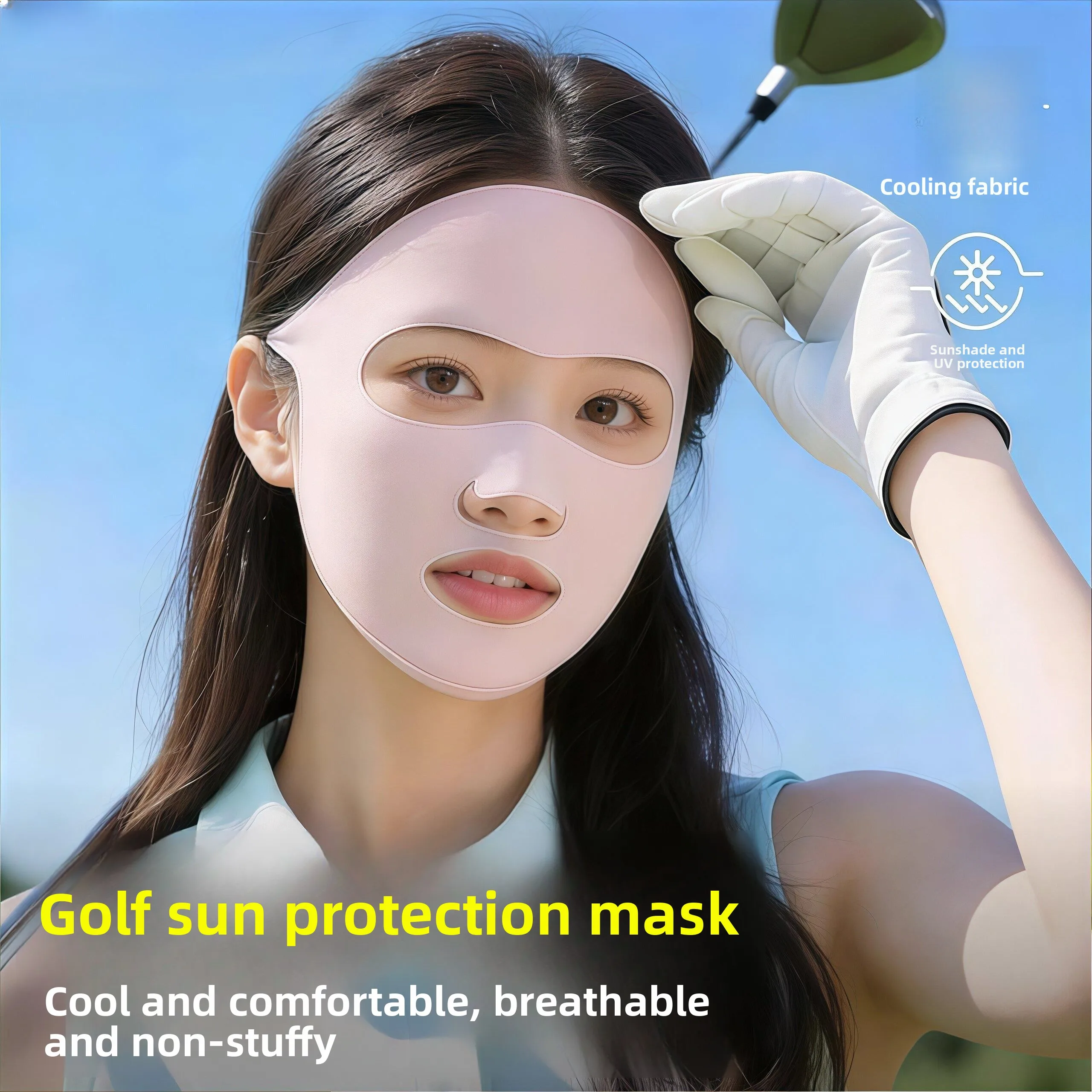 Golf Sport Sun Protection Full Face Mask Women's Anti-Uv Face Covering 2026 New Model Mouth And Nose Exposure Face Sunscreen
Golf Sport Sun Protection Full Face Mask Women's Anti-Uv Face Covering 2026 New Model Mouth And Nose Exposure Face Sunscreen