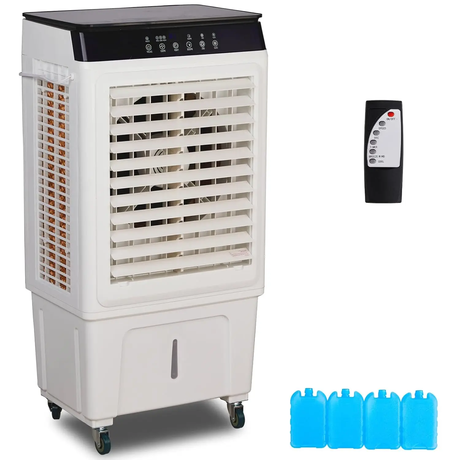 Portable Evaporative Air Cooler 5000CFM Remote 12H Timer 12 Gal Water Tank 430sqft Backyard Garage Indoor 200W Custom
Portable Evaporative Air Cooler 5000CFM Remote 12H Timer 12 Gal Water Tank 430sqft Backyard Garage Indoor 200W Custom