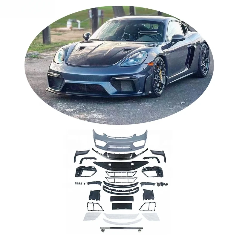 Hot Selling Body Parts GT4RS Style Front Bumper Rear Diffuser Exhaust Body Kit
Hot Selling Body Parts GT4RS Style Front Bumper Rear Diffuser Exhaust Body Kit
